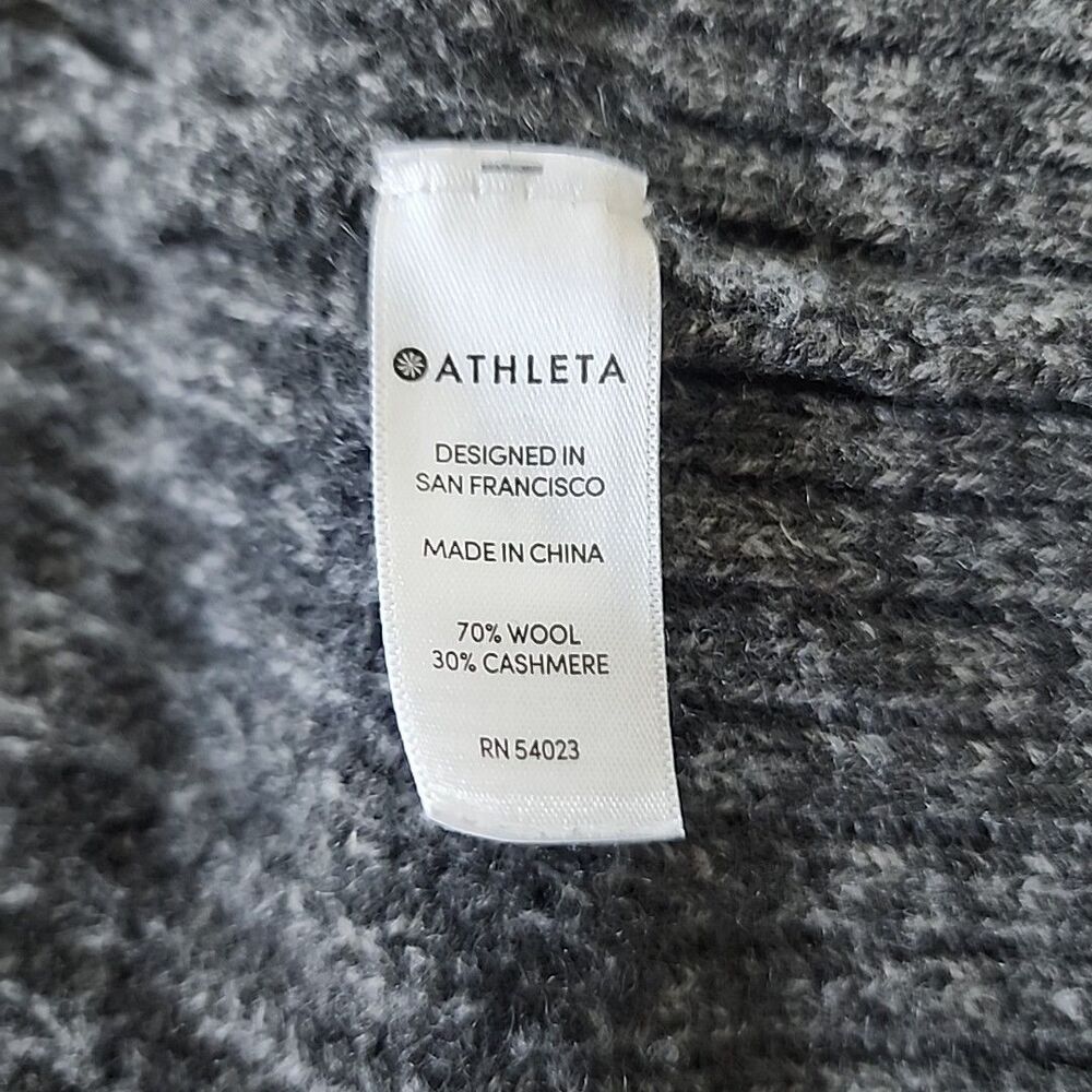 Athleta Lucca Wool Cashmere Ombré Chunky Knit Cardigan Open Sweater Size Medium - Picture 4 of 7